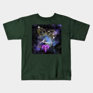 Aries Ram Zodiac Sign Astrology Kids T-Shirt